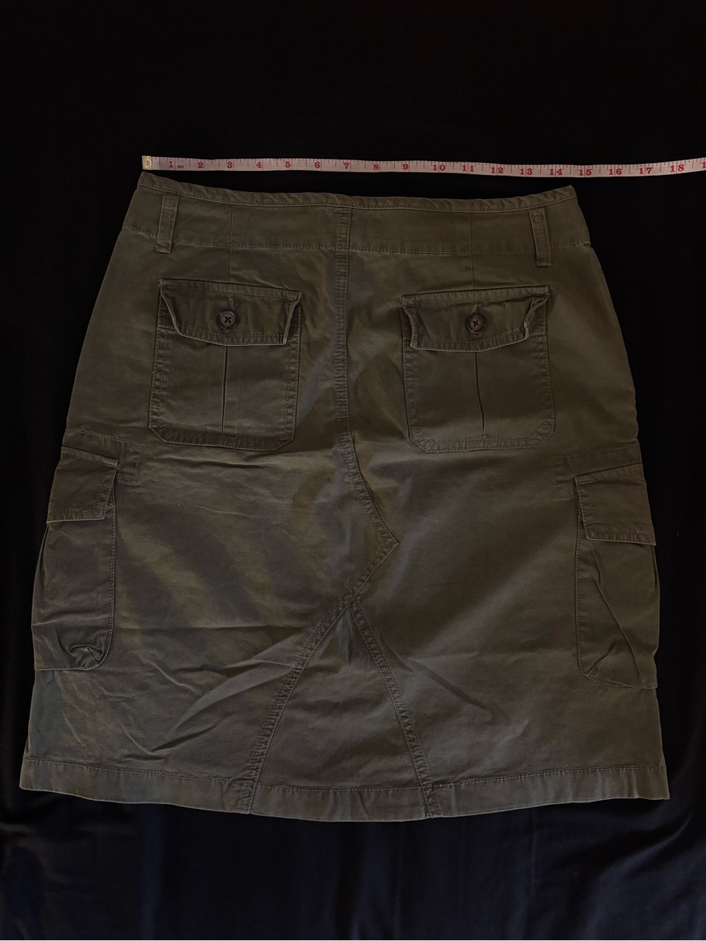 Banana Republic Olive Cargo Mini Skirt